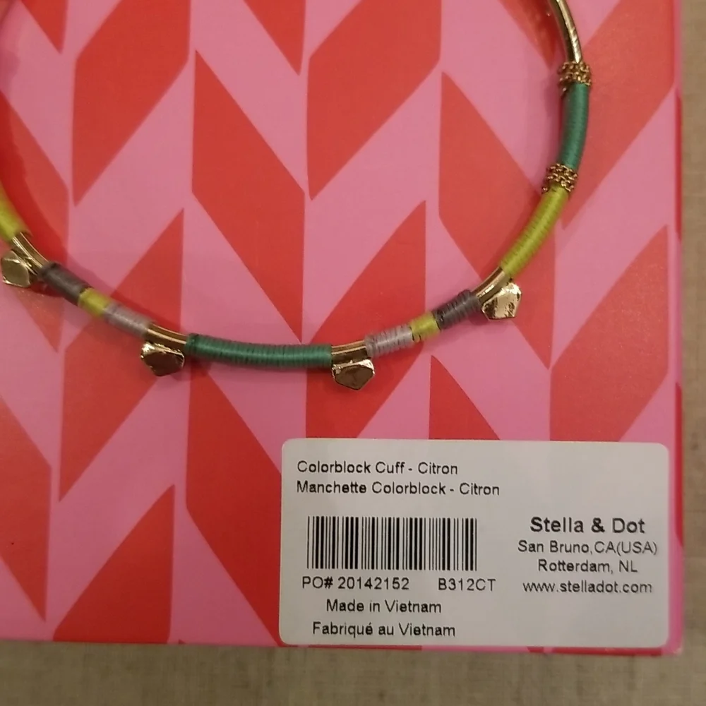 Colorblock cuff - citron - Picture 4 of 4